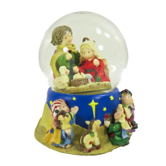 Vintage O'WELL NOVELTY Heritage Musical Water Globe Hand Painted "Silent Night" - Picture 6 of 15